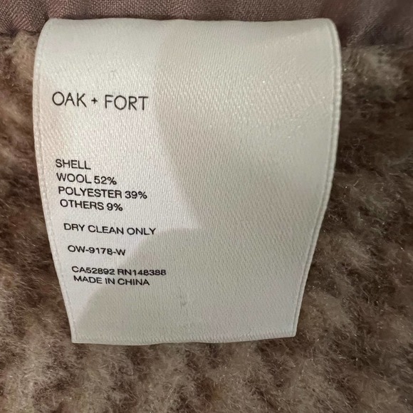 SOLD Oak + Fort PLAID WOOL BLEND SHACKET - Picture 9 of 9